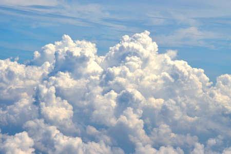 White cloud in blue sky , background