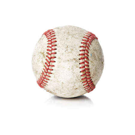 Baseball isolated on whiteの写真素材