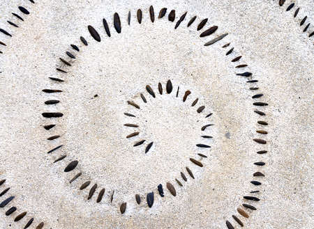 Picture Of pebbles on pathway in gardenの写真素材