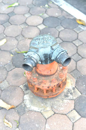 old model pump for fire fighter.