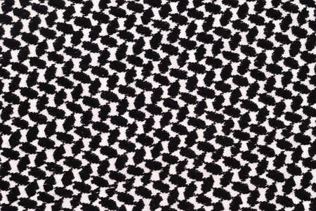 black arabic scarf isolated on white background