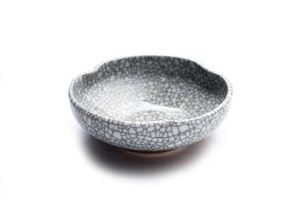 ceramic bowl japanese style vintage pattern isolate on white backgroundの写真素材