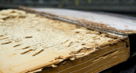 Book damaged by termitesのeditorial素材