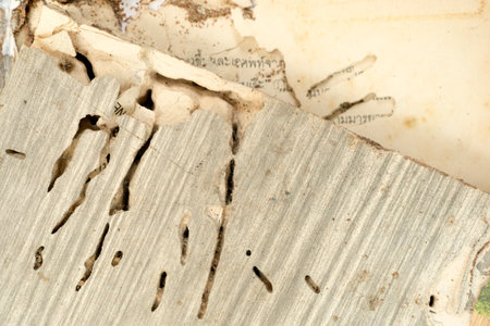 Book damaged by termitesのeditorial素材