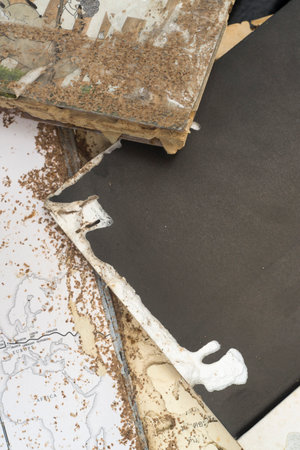 Book damaged by termitesのeditorial素材