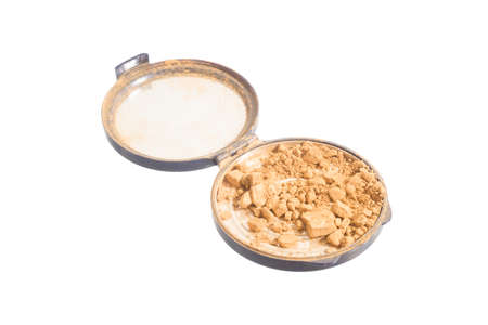 close up of a make up powder on white backgroundの写真素材