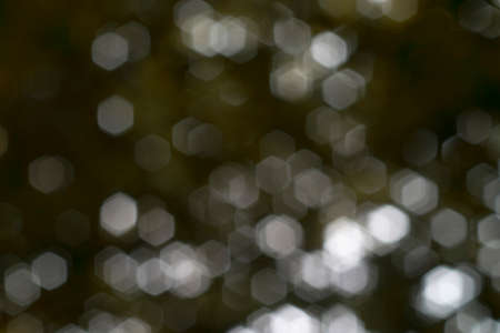 Yellow abstract bokeh nature background.