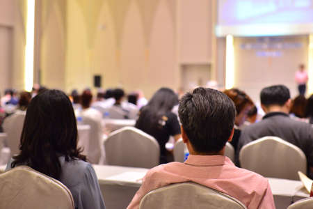 Speaker at Business Conference and Presentation. Audience in the conference hall. Business and Entrepreneurship.の写真素材