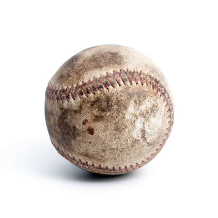 baseball ball on white background.の写真素材
