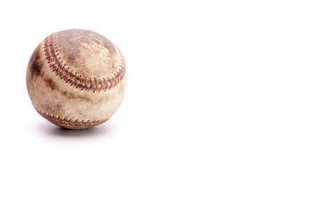 baseball ball on white background.の写真素材