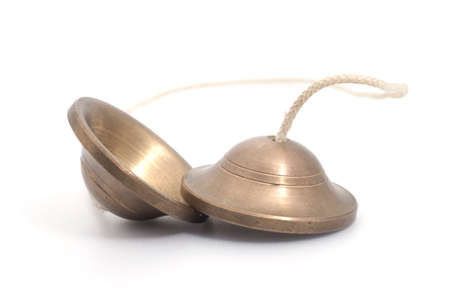 cymbal isolated on white background.の写真素材