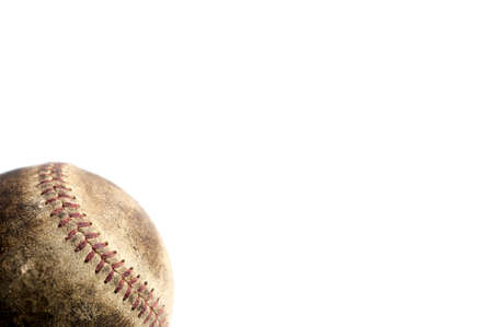 baseball ball on white background.の写真素材
