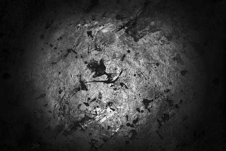 Black wall texture rough, old grunge, dark concrete floor background.の写真素材