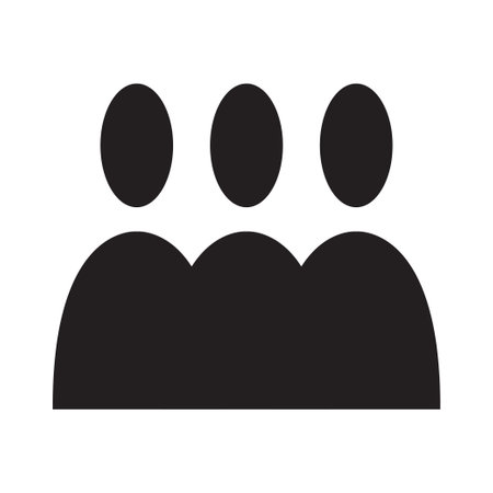 Teamwork vector icon  Group of people  business partnership. vector illustration in flat design.のイラスト素材