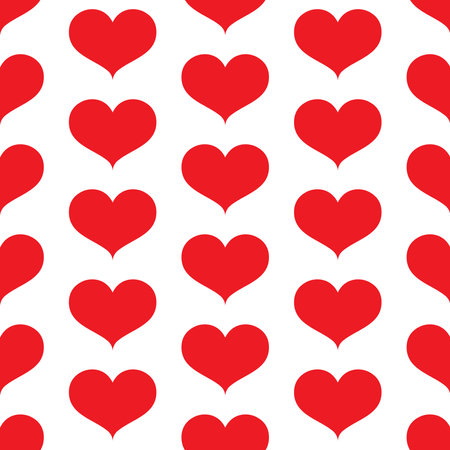 Red heart isolated on white background.