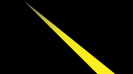 Yellow line on black background. Abstract backgroundのイラスト素材