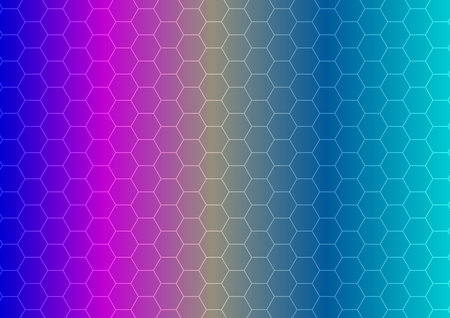 Honeycomb texture. Hexagon multicolored  textured background.  Colorful background.