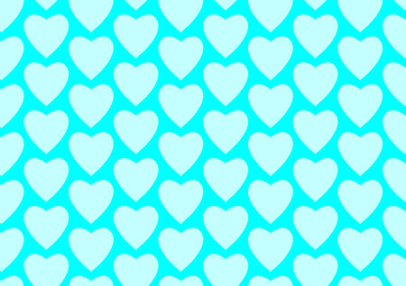 Love abstract blue background with hearts