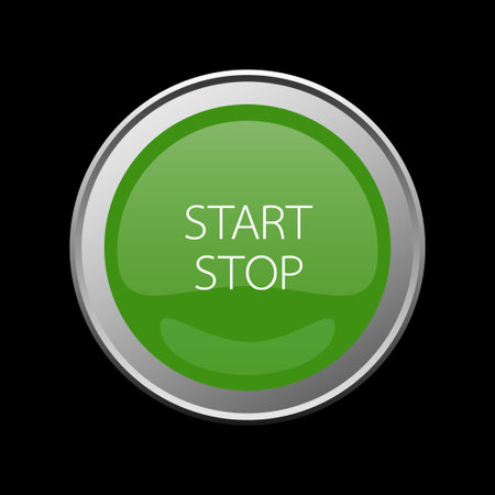 Power Switch icons vector buttons. START STOP button.のイラスト素材