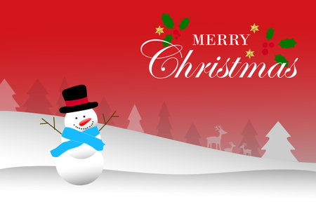 Merry Christmas. Card and poster campaign in banner and vector design.のイラスト素材