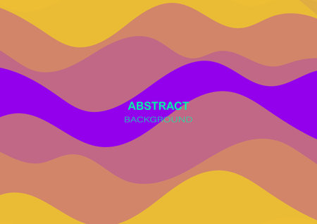 Abstract colorful wavy background with geometric element. Fluid shapes composition. Liquid color.のイラスト素材