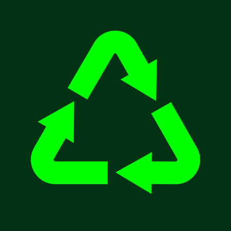 Recycling icon vector technology symbol. vector illustrationのイラスト素材