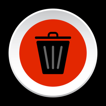 Delete button symbol. Web button. vectorのイラスト素材