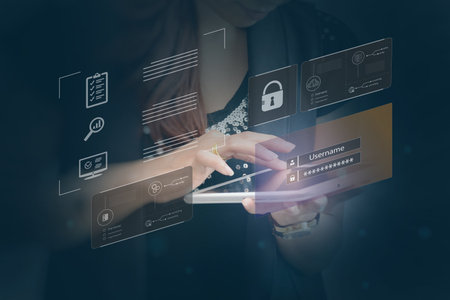 login and password, user type login and password, keeping user personal data safe, cybersecurity,...