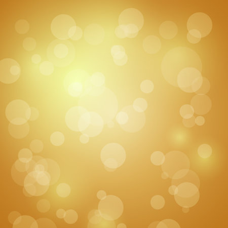 Yellow bokeh background image. Blurry golden,  christmas background abstract backgroundのイラスト素材