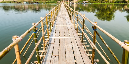 bamboo bridgeの写真素材