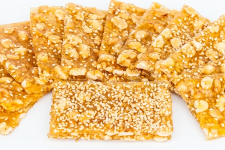 thai dessert  with  peanutの写真素材