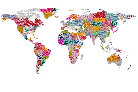 international world mapの写真素材