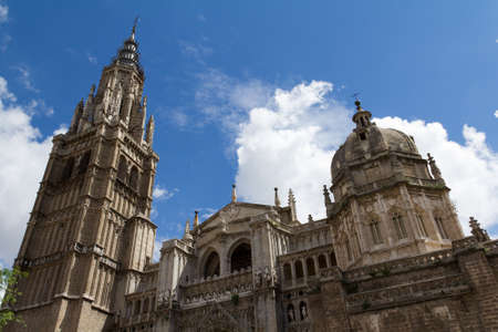 View of Toledo's Cathedral towers. Spainの写真素材