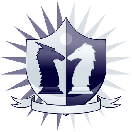 Chess crest - knightsのイラスト素材