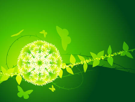 Green rose backgroundのイラスト素材