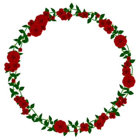 Rose frameのイラスト素材