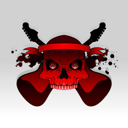 Rock skull - full colorのイラスト素材