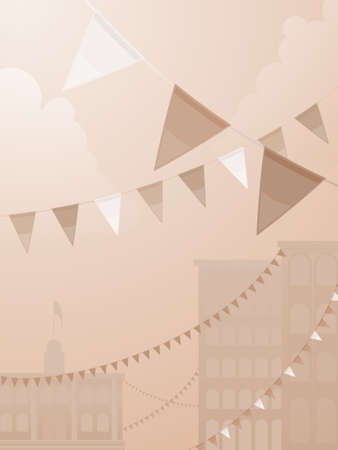 Sepia tone festival のイラスト素材