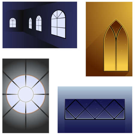 Window backgroundsのイラスト素材