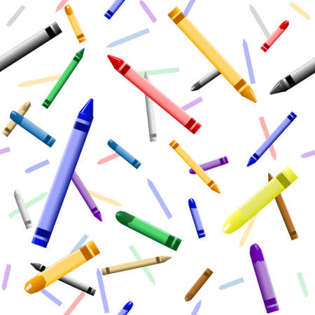Colorful crayon backgroundのイラスト素材