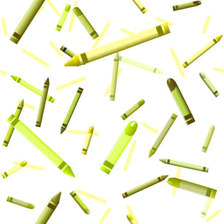 Yellow crayon backgroundのイラスト素材