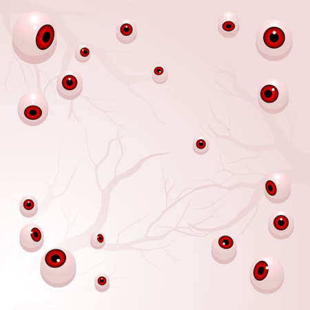 Creepy eyeball backgroundのイラスト素材