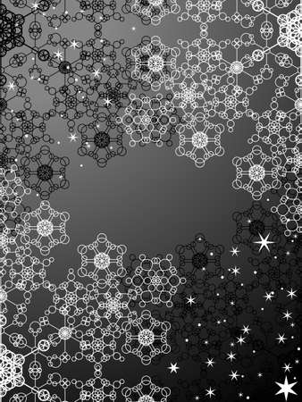 Snowflake lace background patternのイラスト素材