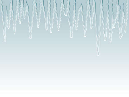 Icicles in a lineのイラスト素材