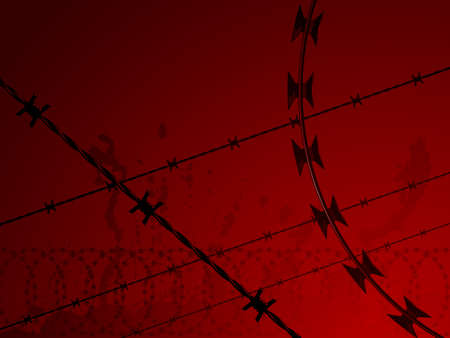 Barb wire backgroundのイラスト素材