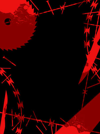 Dangerous object frameのイラスト素材