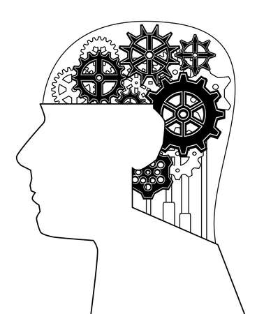 Gearhead illustrationのイラスト素材