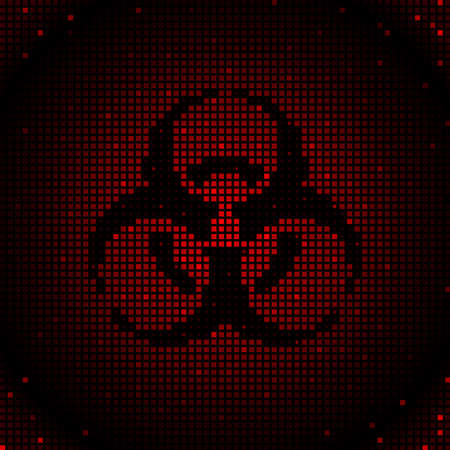 Red biohazard backgroundのイラスト素材