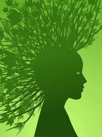 Summer girlのイラスト素材