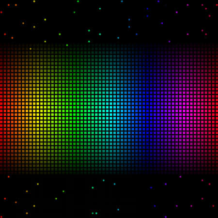 Rainbow gridのイラスト素材